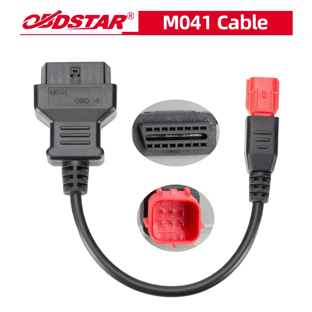 OBDSTAR M041 Cable for Ducati/ Harley Davison/ KTM
OBDSTAR M041 Cable for Ducati/ Harley Davison/ KTM
