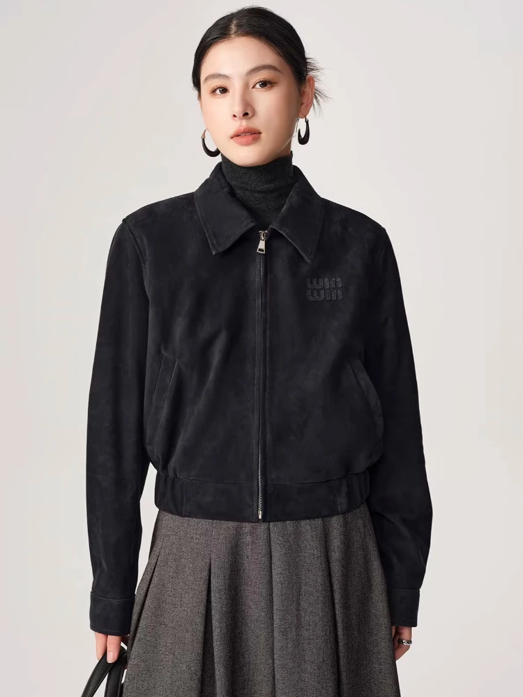 Casual Genuine Leather Jackets for Women Spring Autumn 2026 New High-end Simple Slim Cropped Real Sheepskin Suede Coat
Casual Genuine Leather Jackets for Women Spring Autumn 2026 New High-end Simple Slim Cropped Real Sheepskin Suede Coat