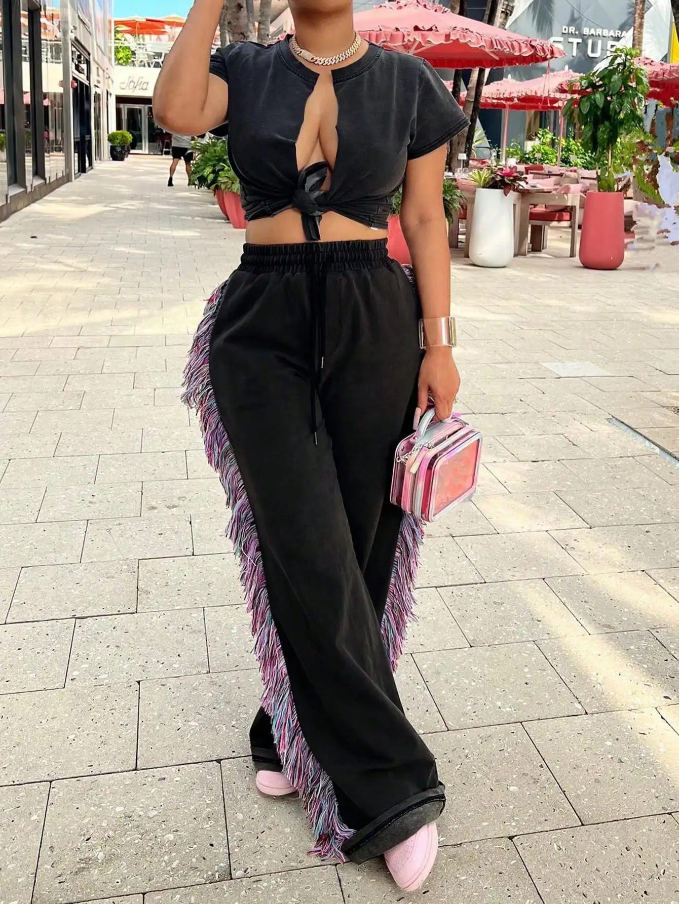 Women's High-waisted Casual Pants Elastic Corset Sports Casual Pants Street Wear Long Loose Women's Yoga Pants
Women's High-waisted Casual Pants Elastic Corset Sports Casual Pants Street Wear Long Loose Women's Yoga Pants