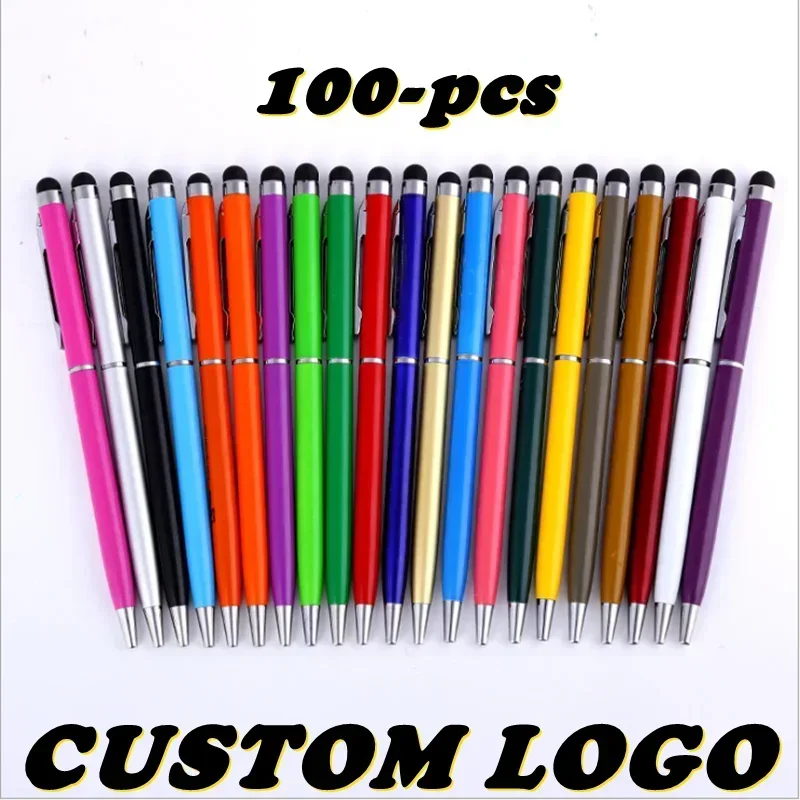 100Pcs/Lot Multiple Colors Black Ink Roller Metal Ballpoint Pen 1.0Mm 2in1 Stylus Universal Gift Free Custom Logo
100Pcs/Lot Multiple Colors Black Ink Roller Metal Ballpoint Pen 1.0Mm 2in1 Stylus Universal Gift Free Custom Logo