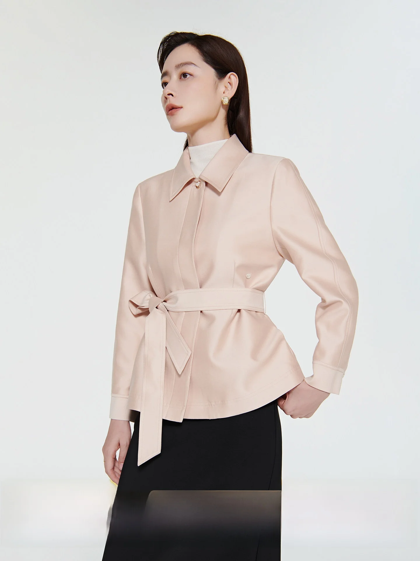 CVANEA Silk Woolen Windbreaker Jaet Women's Spring Autumn Versatile Warmth 45 Momme Ele Commute Straight Cut Sle
CVANEA Silk Woolen Windbreaker Jaet Women's Spring Autumn Versatile Warmth 45 Momme Ele Commute Straight Cut Sle