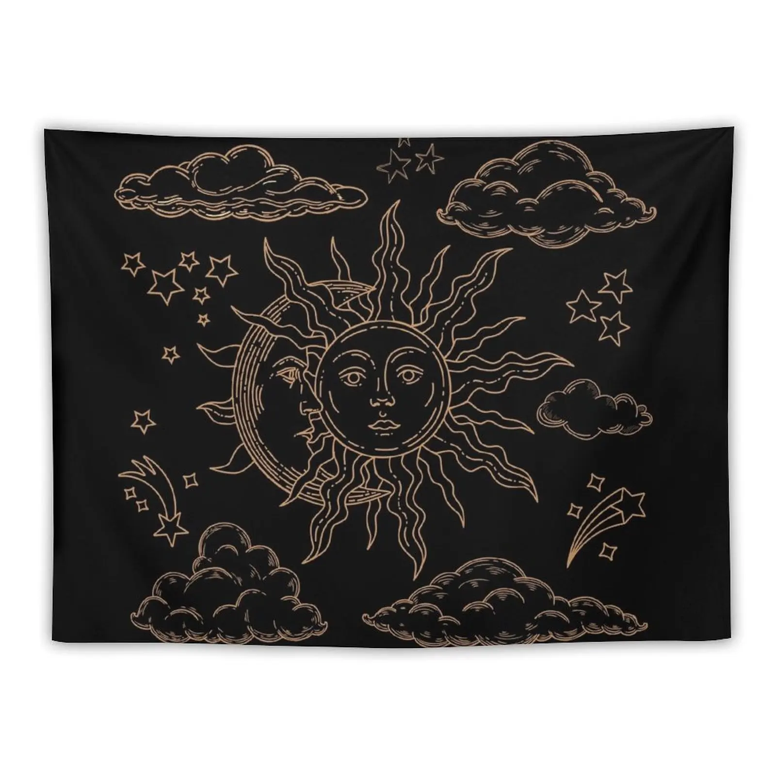 Sun and Moon Vintage,gold,line art Tapestry Aesthetic Room Decoration Wall Coverings Art Mural Tapestry
Sun and Moon Vintage,gold,line art Tapestry Aesthetic Room Decoration Wall Coverings Art Mural Tapestry