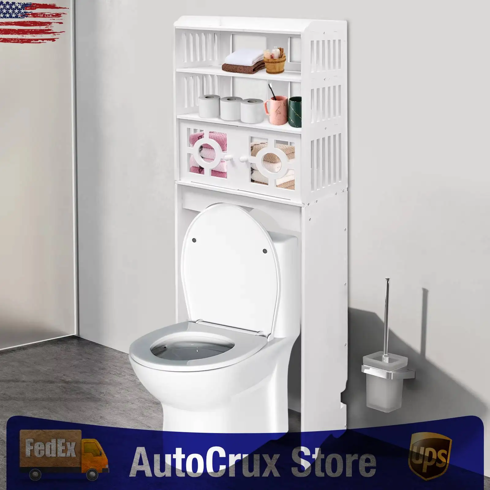 Полка для ванной, шкаф для хранения над унитазом высотой 150 см, 5-ярусная полка-органайзер из ПВХ для ванной комнаты
Полка для ванной, шкаф для хранения над унитазом высотой 150 см, 5-ярусная полка-органайзер из ПВХ для ванной комнаты