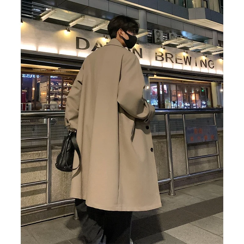 Trench Xl Coat Mens Loose Motorcycle Korean Cool Black Zipper Spring Biker Street Urban Youth Hip Trend Stylish Alternative Ins
Trench Xl Coat Mens Loose Motorcycle Korean Cool Black Zipper Spring Biker Street Urban Youth Hip Trend Stylish Alternative Ins