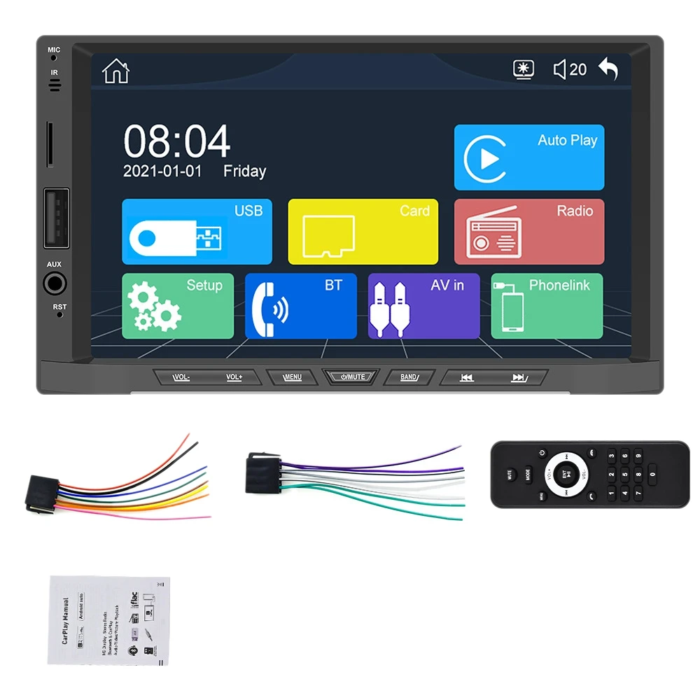 2 Din Carplay Android Auto 7 inch Universal Car Radio for-Nissan Toyota MP5 Player Multimedia Player Without Camera
2 Din Carplay Android Auto 7 inch Universal Car Radio for-Nissan Toyota MP5 Player Multimedia Player Without Camera