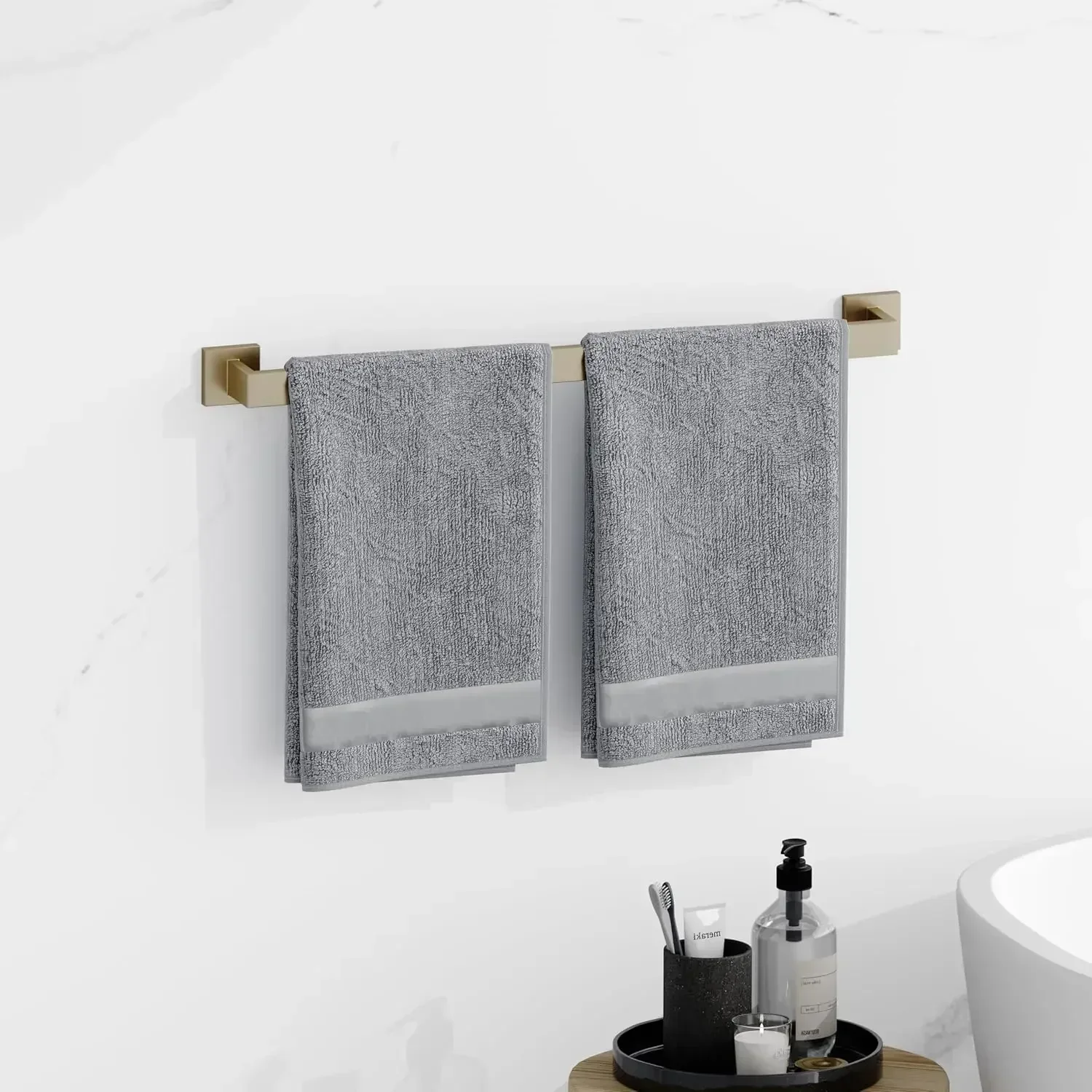 (XMSJ-Hot)20-Piece Brushed Gold Bathroom Accessories Set – 23.6" Towel Bar, Towel Ring, Toilet Paper Holder & Hooks, Wall Mounte
(XMSJ-Hot)20-Piece Brushed Gold Bathroom Accessories Set – 23.6" Towel Bar, Towel Ring, Toilet Paper Holder & Hooks, Wall Mounte