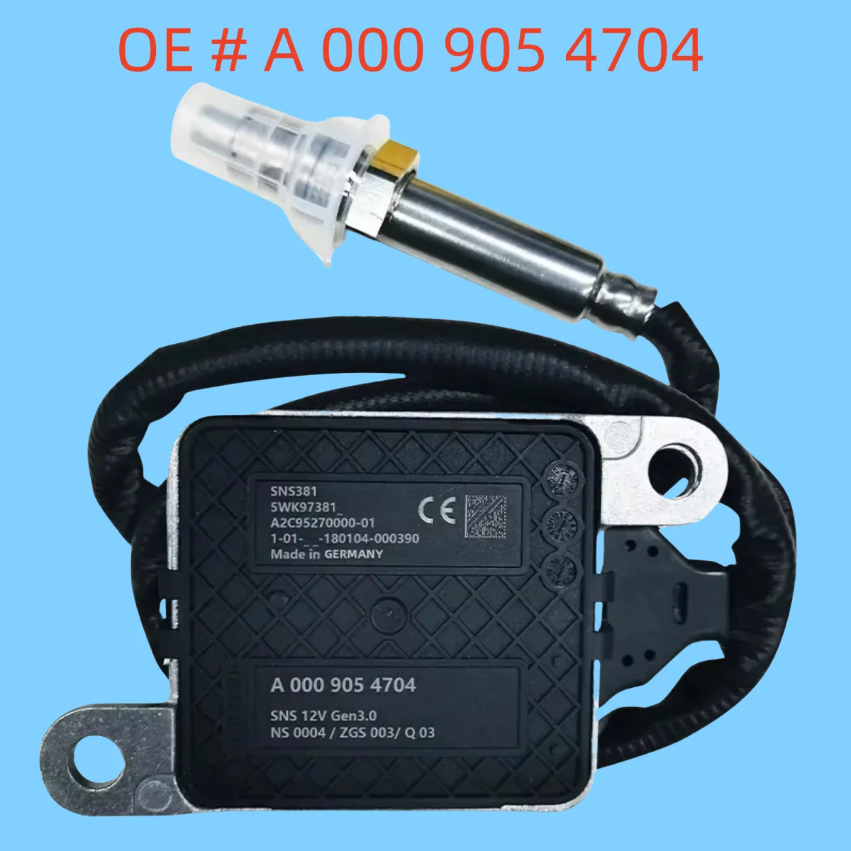 High quality Brand New 5WK97381 A0009054704 Nitrogen Oxide Nox Sensor For Mercedes Benz E-Class W213 W238 CLS W257 S-Class W222
High quality Brand New 5WK97381 A0009054704 Nitrogen Oxide Nox Sensor For Mercedes Benz E-Class W213 W238 CLS W257 S-Class W222