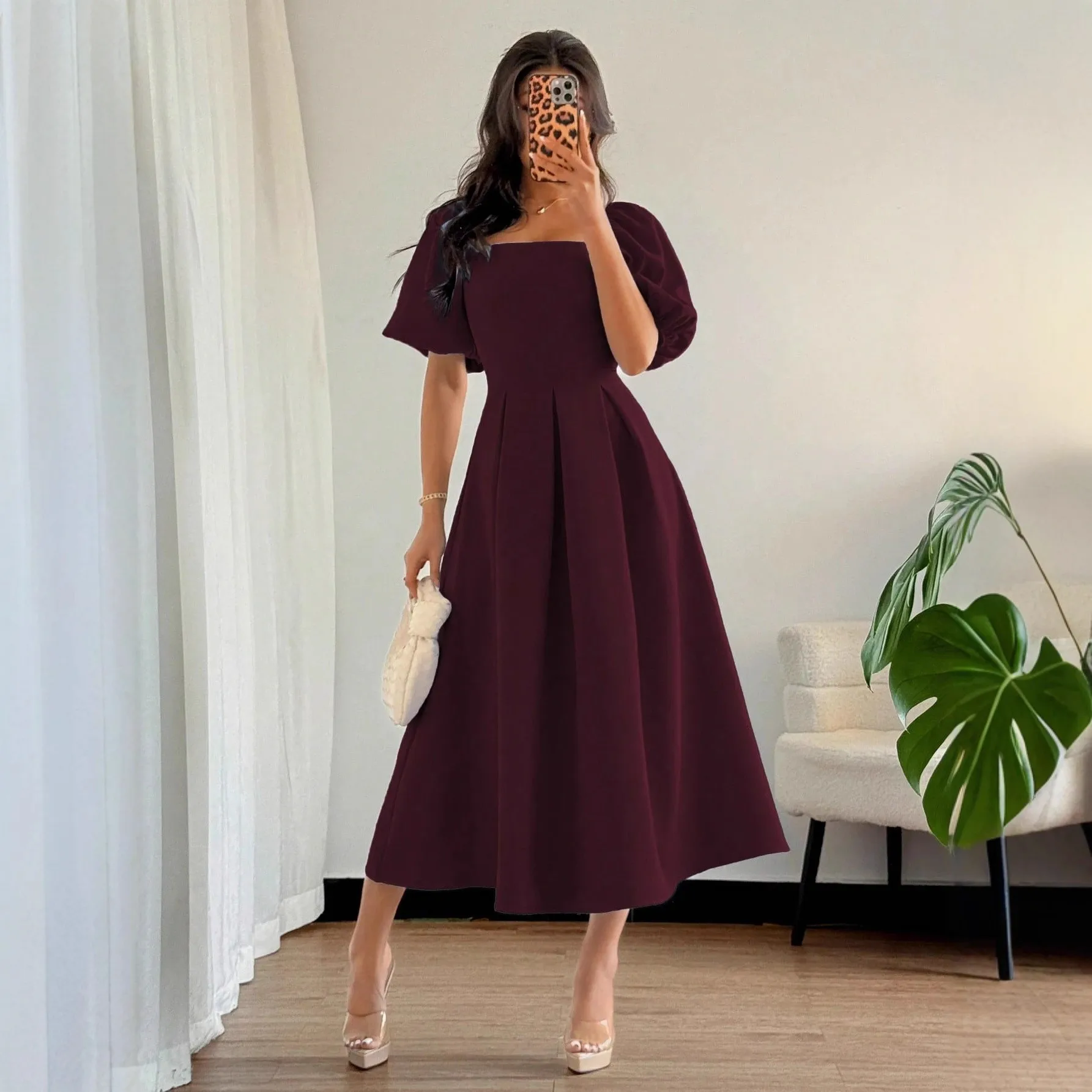 Elegant Party Dress Wedding Guest Woman Prom Party Long Dresses Luxury Gala Evening Dress Wine Red Pleated Skirt A Line Formal
Elegant Party Dress Wedding Guest Woman Prom Party Long Dresses Luxury Gala Evening Dress Wine Red Pleated Skirt A Line Formal