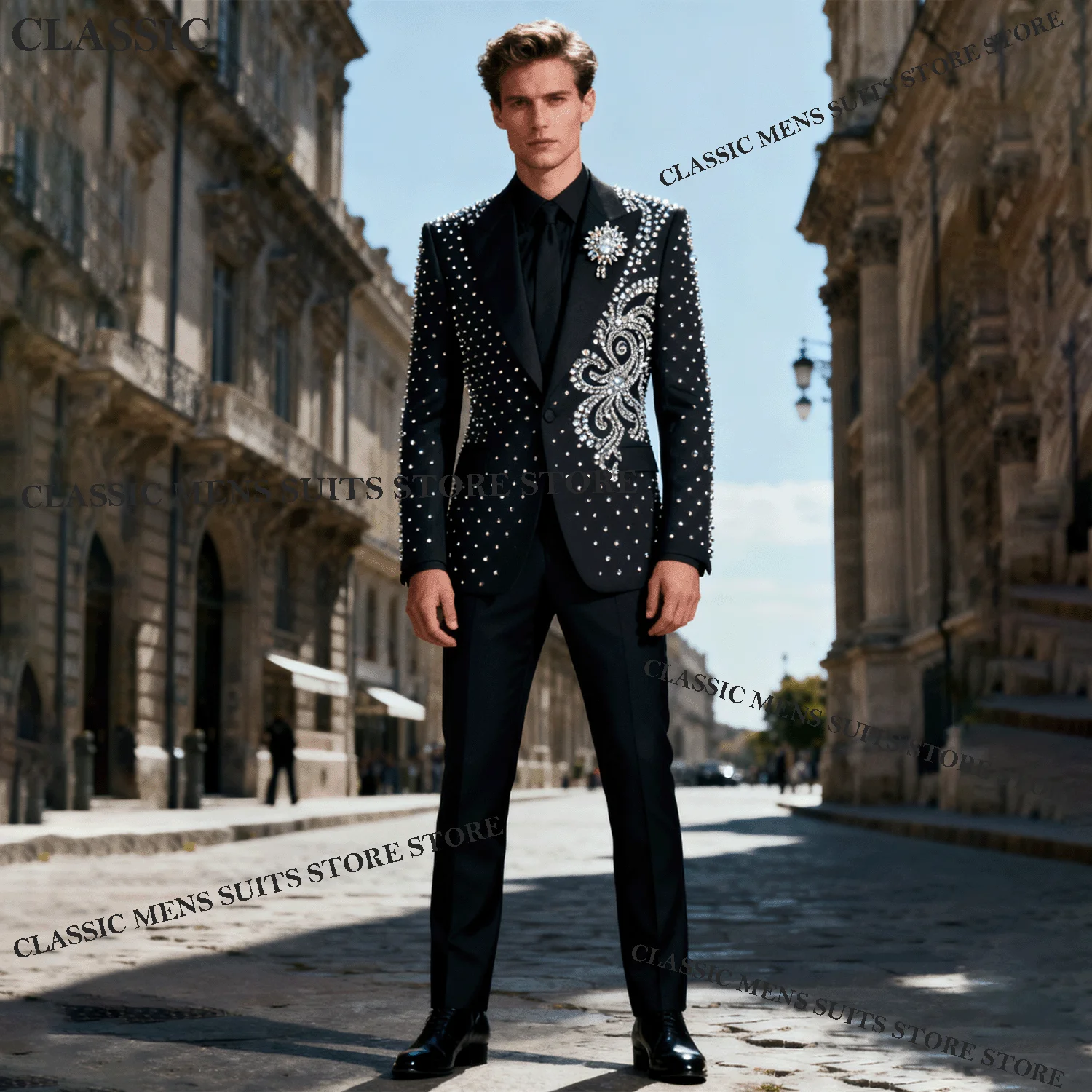 Роскошный индивидуальный стиль пальто, мужской костюм, комплект из 2 предметов, мужские пиджаки для жениха, со стразами и бисером, с остроконечными лацканами, Ropa hombre, свадебные смокинги
Роскошный индивидуальный стиль пальто, мужской костюм, комплект из 2 предметов, мужские пиджаки для жениха, со стразами и бисером, с остроконечными лацканами, Ropa hombre, свадебные смокинги