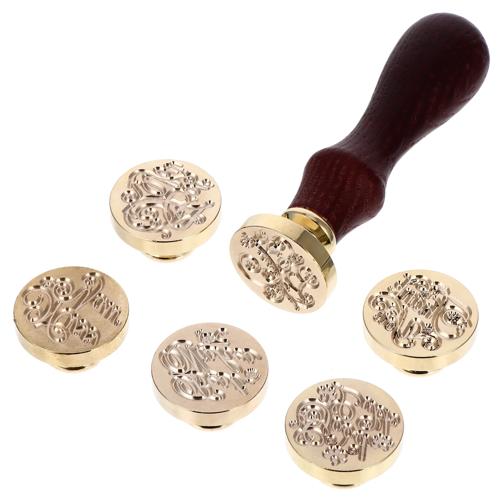 6pcs Sealing Wax Stamps Fire Lacquer Metal Stamp Set Wood Handle Diy Scrapbook Invitation Holiday Card Party Favor Gift
6pcs Sealing Wax Stamps Fire Lacquer Metal Stamp Set Wood Handle Diy Scrapbook Invitation Holiday Card Party Favor Gift