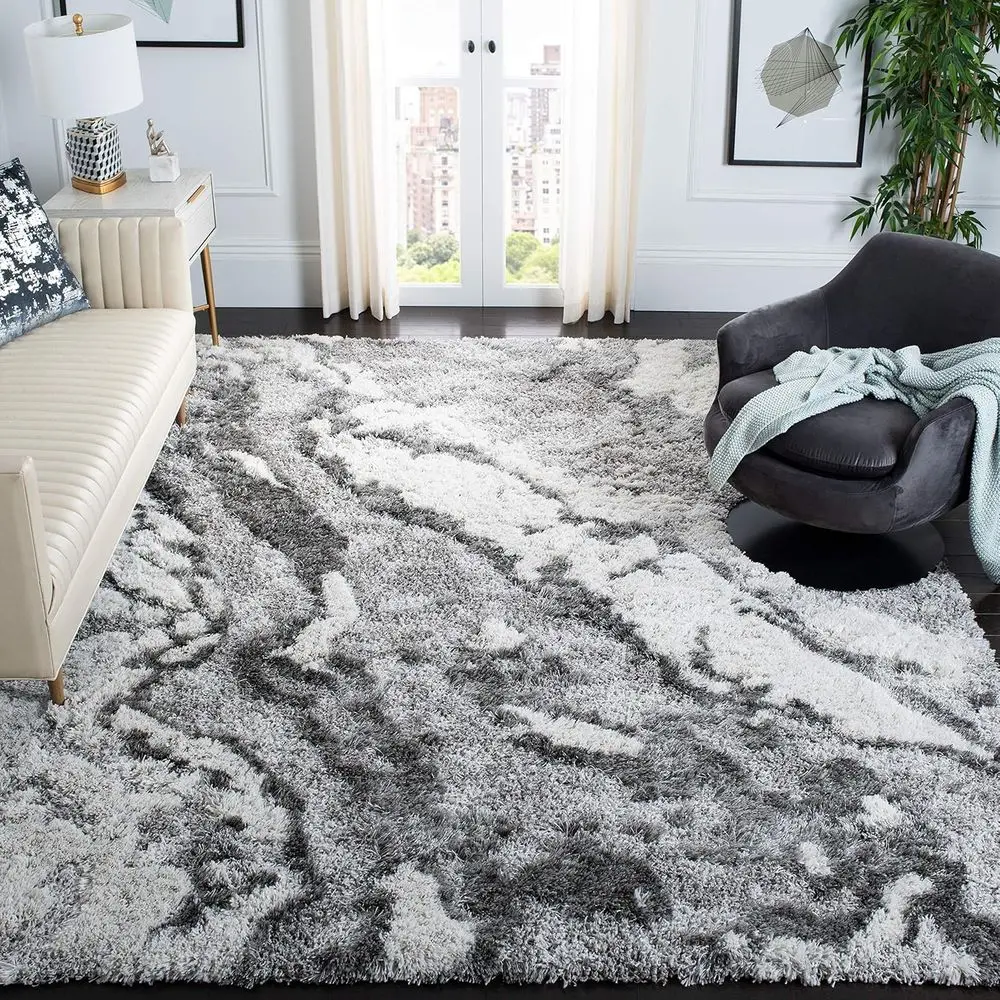 10' Square Grey & Ivory Abstract Area Rug, Non-Shedding, Easy Care, 2 Thick for High Traffic Living Spaces
10' Square Grey & Ivory Abstract Area Rug, Non-Shedding, Easy Care, 2 Thick for High Traffic Living Spaces