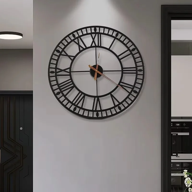 Exquisite digital metal wall clock, luxury home decoration belt
Exquisite digital metal wall clock, luxury home decoration belt