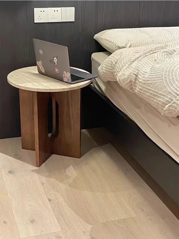 Modern solid wood small coffee table, bedroom, bedside table, living room, creative corner table, ancient cave stone round
Modern solid wood small coffee table, bedroom, bedside table, living room, creative corner table, ancient cave stone round