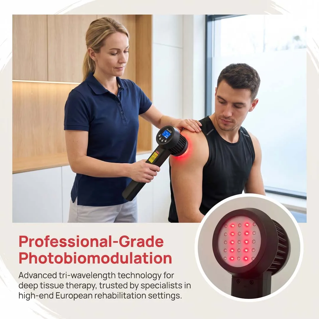 5W Cold Laser Therapy Device 650nm 808nm Red Infrared Light for Arthritis Knee Pain Sciatica Tendonitis Muscle Strain Joint Inflammation Physical Therapy Human Pet
5W Cold Laser Therapy Device 650nm 808nm Red Infrared Light for Arthritis Knee Pain Sciatica Tendonitis Muscle Strain Joint Inflammation Physical Therapy Human Pet