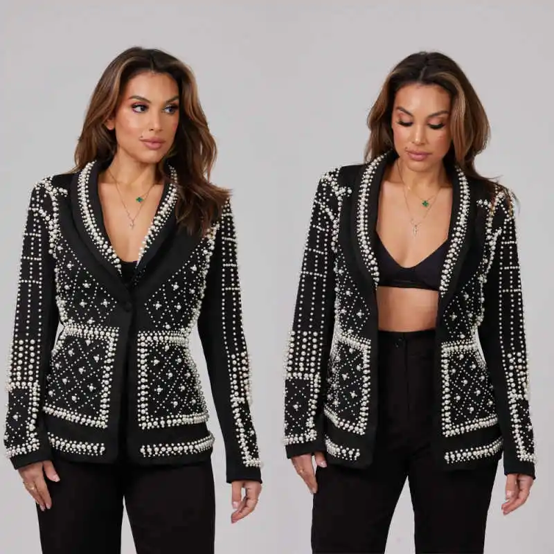 Luxury Women Suits 1 Pieces Blazer Pearls Beaded Single Breasted Prom Mother Of Bride Dresses Laides Banquet Jacket Outfit
Luxury Women Suits 1 Pieces Blazer Pearls Beaded Single Breasted Prom Mother Of Bride Dresses Laides Banquet Jacket Outfit