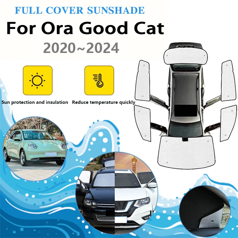 Для Ora Good Cat 2020 ~ 2024 Ora 03 Haomao автомобильные солнцезащитные козырьки с полным покрытием, авто зонтик, черный, серебристый оконный козырек, защитные аксессуары
Для Ora Good Cat 2020 ~ 2024 Ora 03 Haomao автомобильные солнцезащитные козырьки с полным покрытием, авто зонтик, черный, серебристый оконный козырек, защитные аксессуары