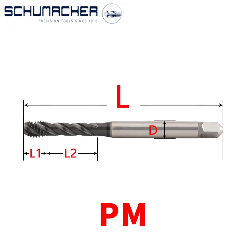 Немецкий стандартный спиральный метчик SCHUMACHER DIN PM M3 M4 M5 M8 M10 M12 для машинной нарезки резьбы в литой и закаленной стали
Немецкий стандартный спиральный метчик SCHUMACHER DIN PM M3 M4 M5 M8 M10 M12 для машинной нарезки резьбы в литой и закаленной стали