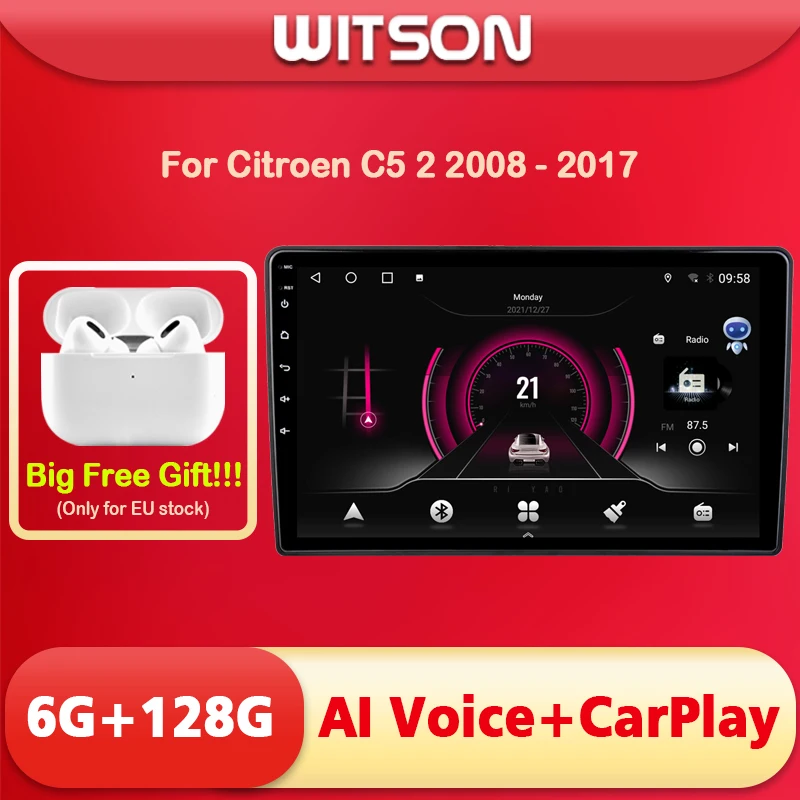 WITSON Android 11 AI VOICE Car Radio for Citroen C5 2 2008 - 2017 Carplay Navi Multimedia Audio GPS Stero Head Unit
WITSON Android 11 AI VOICE Car Radio for Citroen C5 2 2008 - 2017 Carplay Navi Multimedia Audio GPS Stero Head Unit