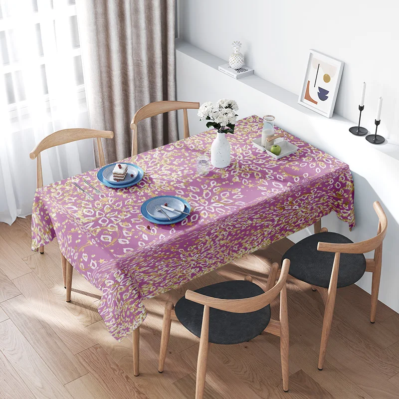 Purple Floral Tablecloth with Yellow Accents Reversible for Summer Dining Decorations Rectangular Placemats Set for Home Kitchen
Purple Floral Tablecloth with Yellow Accents Reversible for Summer Dining Decorations Rectangular Placemats Set for Home Kitchen