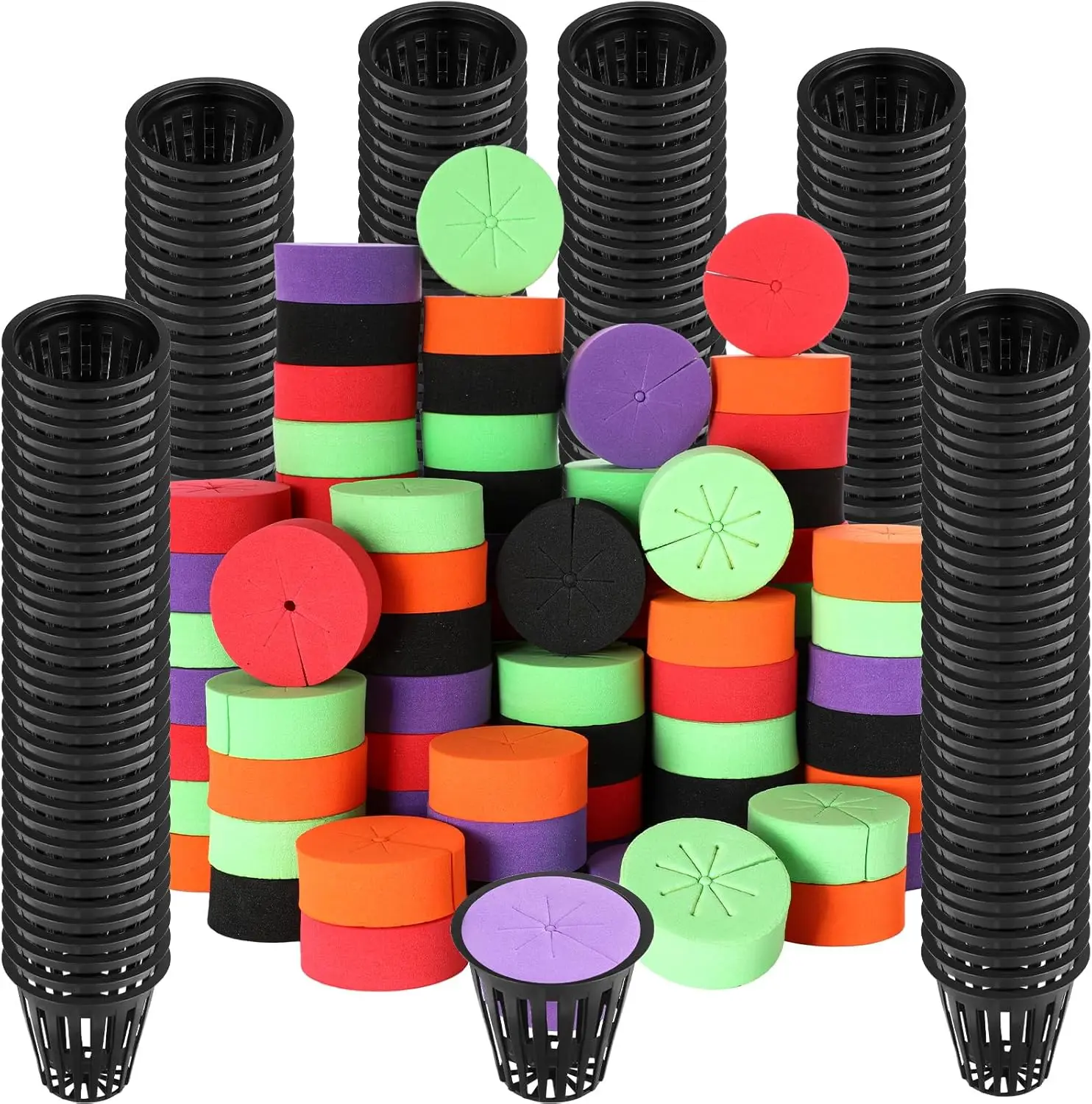 200 Pcs 2 Inch Net Pots with Clone Collars, Include 100 Garden Slotted Mesh Net Round Cup and 100 Cloning Collar for Hyd
200 Pcs 2 Inch Net Pots with Clone Collars, Include 100 Garden Slotted Mesh Net Round Cup and 100 Cloning Collar for Hyd