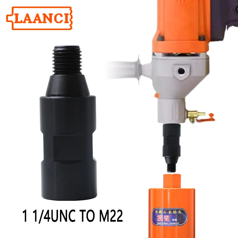 LAANCI Diamond Core Drill Bits Thread Adapter M22 M33 T32 1 1/4-7UNC Thread Adapter Diamond Drill Bit Connection Convertor
LAANCI Diamond Core Drill Bits Thread Adapter M22 M33 T32 1 1/4-7UNC Thread Adapter Diamond Drill Bit Connection Convertor