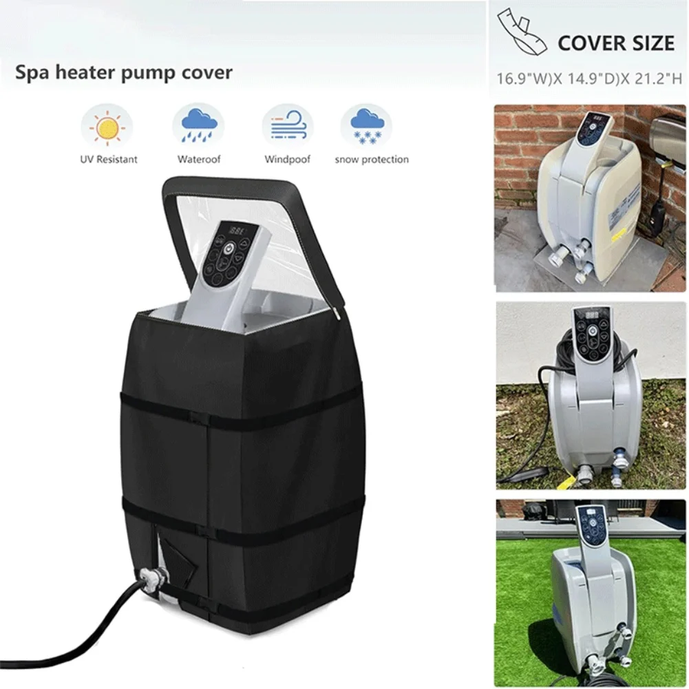 For Outdoor Spa Heater Pump Cover Featuring Waterproof Material and Dustproof Design Zipper Closure for Pump Protection
For Outdoor Spa Heater Pump Cover Featuring Waterproof Material and Dustproof Design Zipper Closure for Pump Protection