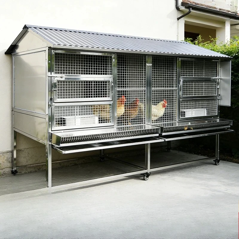 Stainless steel chicken cage household outdoor large rainproof chicken cage weasel breeding cage outdoor chicken coop
Stainless steel chicken cage household outdoor large rainproof chicken cage weasel breeding cage outdoor chicken coop
