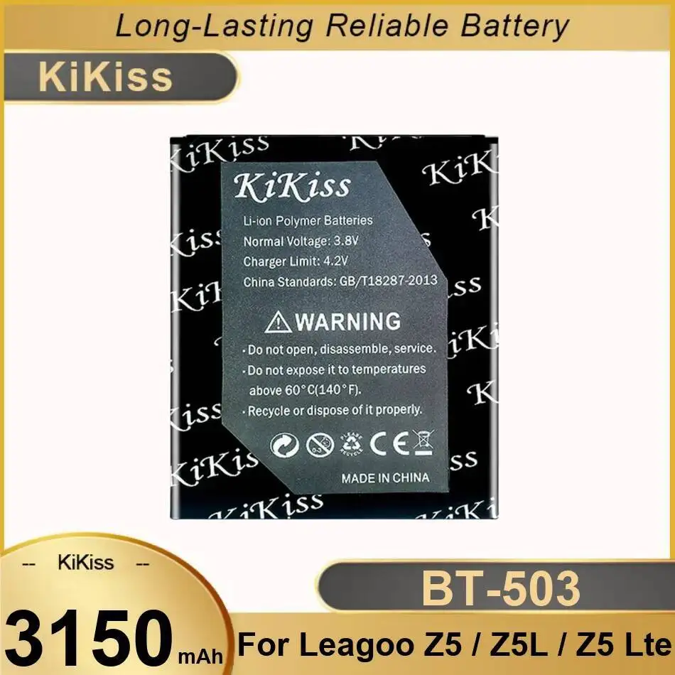 Для Leagoo Z5 Z5L Lte аккумулятор мобильного телефона высокой емкости BT-503, 3150 мАч, совместимость
Для Leagoo Z5 Z5L Lte аккумулятор мобильного телефона высокой емкости BT-503, 3150 мАч, совместимость