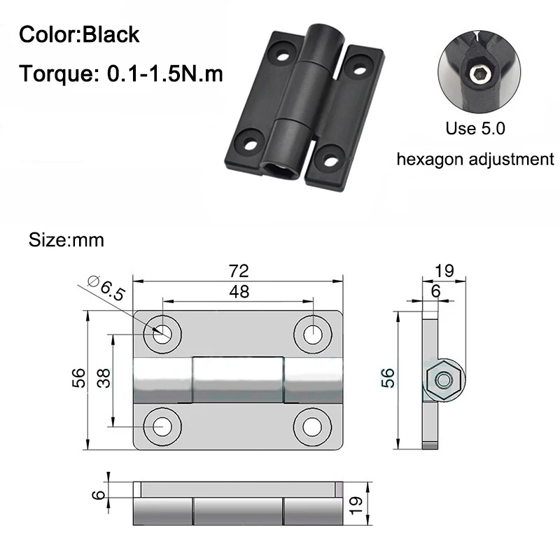 BRAND NEW 10PCS POM Adjustable Torque Hinges Position Control Industrial Equipment Hinges Free Stop Damping Hinges
BRAND NEW 10PCS POM Adjustable Torque Hinges Position Control Industrial Equipment Hinges Free Stop Damping Hinges