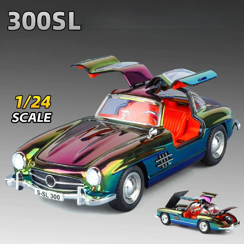 1:24 300SL Vintage Car Simulation Alloy Diecast Sound Light Series Car Models Hobbies Collections Gifts Toys
1:24 300SL Vintage Car Simulation Alloy Diecast Sound Light Series Car Models Hobbies Collections Gifts Toys