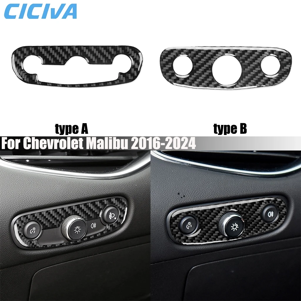 Carbon Fiber Car Accessories Headlight Switch Decoration Interior Cover Trim Modified Sticker For Chevrolet Malibu 2016-2024
Carbon Fiber Car Accessories Headlight Switch Decoration Interior Cover Trim Modified Sticker For Chevrolet Malibu 2016-2024
