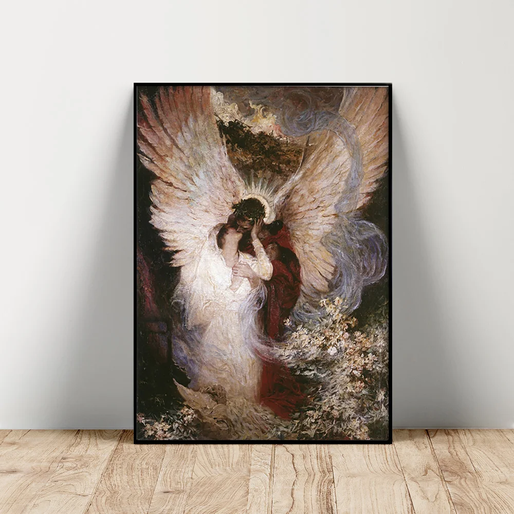 Dean Cornwell Art Print Poster The Other Side Canvas Painting Angel Lover Kiss Wall Stickers Decor Gift
Dean Cornwell Art Print Poster The Other Side Canvas Painting Angel Lover Kiss Wall Stickers Decor Gift