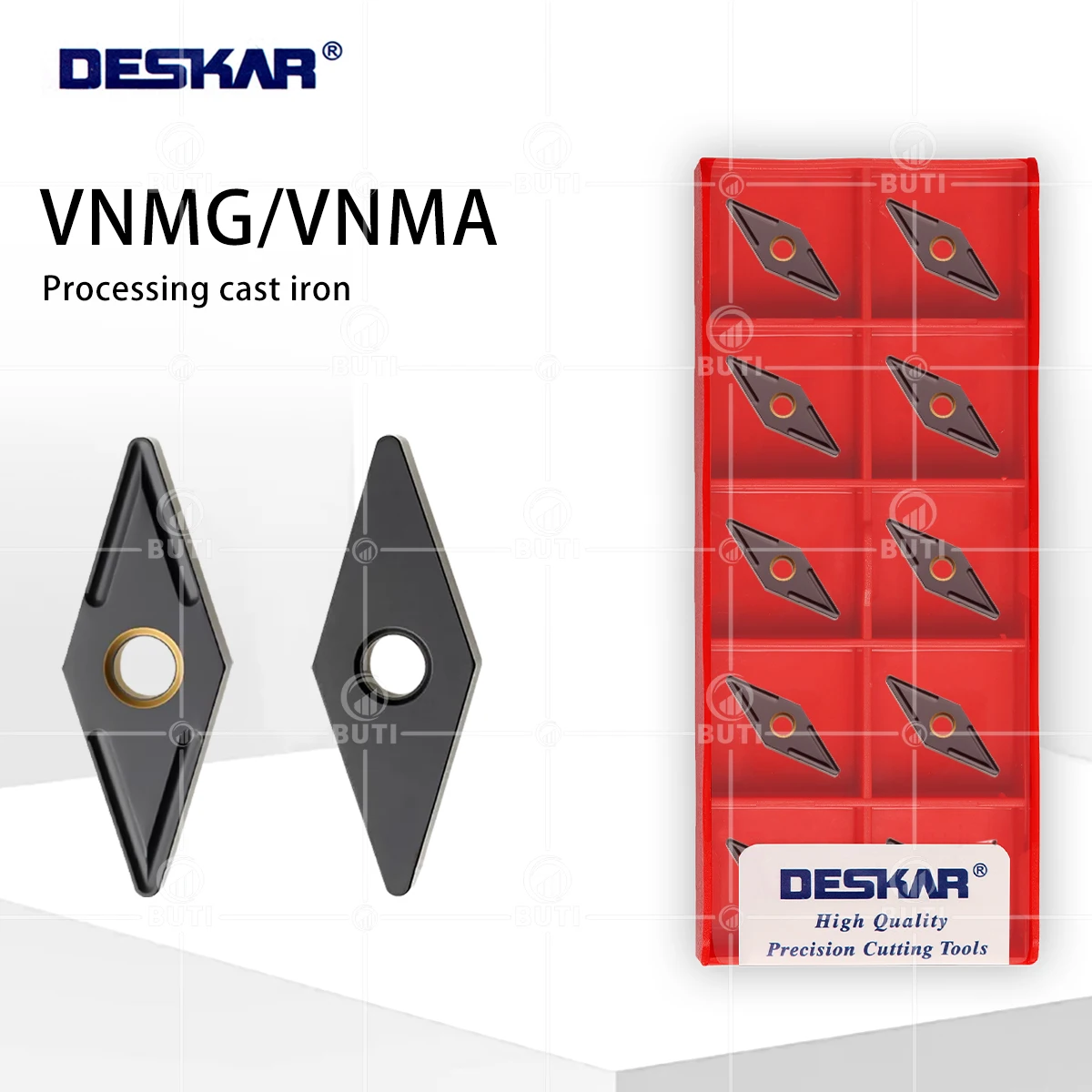 DESKAR 100% Original Turning Lathe Tool Cutting Hard Alloy Cast Iron VNMG160404 VNMG160408 VNMA160412 LF3018 Machining Cast Iron
DESKAR 100% Original Turning Lathe Tool Cutting Hard Alloy Cast Iron VNMG160404 VNMG160408 VNMA160412 LF3018 Machining Cast Iron