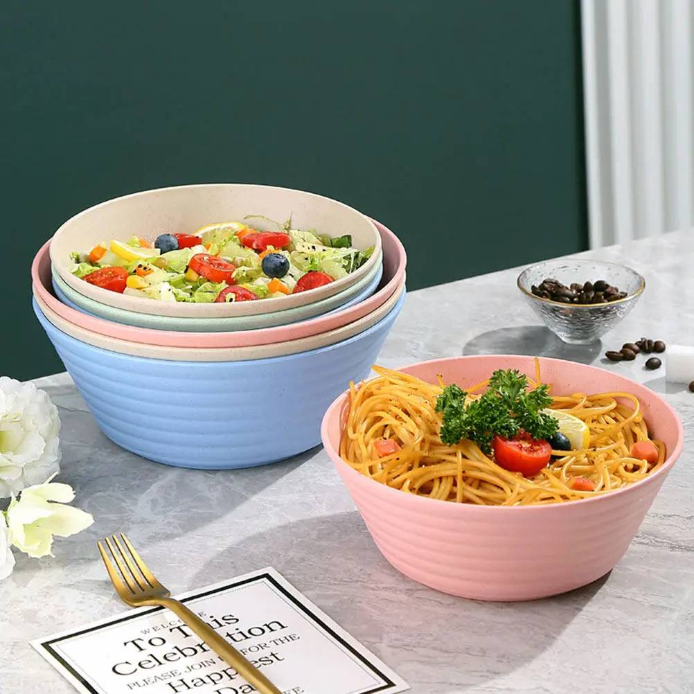 4Pcs Ramen Bowls Reusable Wear Resistant Heat Resistant Kitchen Noodle Bowls for Soup Stew Salad Daily Use Food Supplies
4Pcs Ramen Bowls Reusable Wear Resistant Heat Resistant Kitchen Noodle Bowls for Soup Stew Salad Daily Use Food Supplies