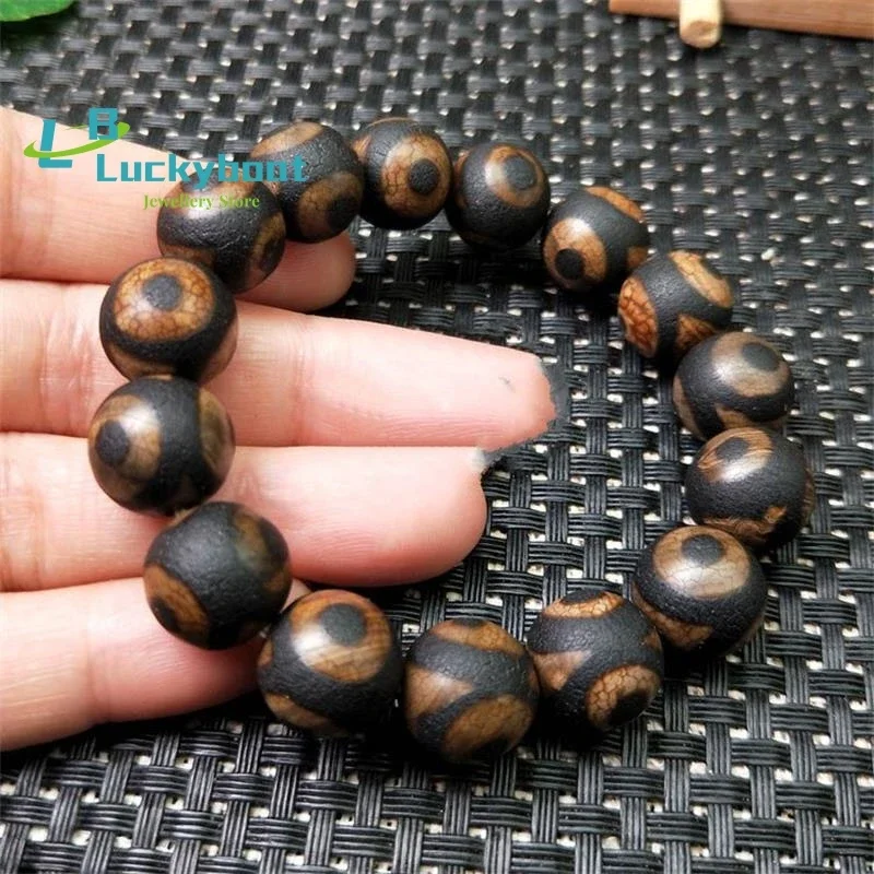 Natural old three eye's dzi bracelet with natural dragon texture jadite jade 14mm beads bracelets jade jewelry real jade bangle
Natural old three eye's dzi bracelet with natural dragon texture jadite jade 14mm beads bracelets jade jewelry real jade bangle