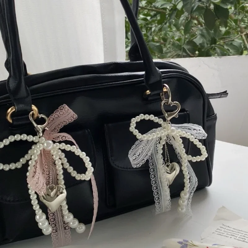 Sweet Imitation Pearls Lace Bow Beaded Keychain Phone Charm Strap Pendant for Phone Accessories Bag Hanging Cord for Women Girl
Sweet Imitation Pearls Lace Bow Beaded Keychain Phone Charm Strap Pendant for Phone Accessories Bag Hanging Cord for Women Girl