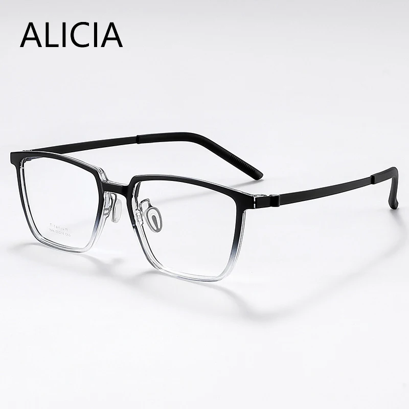ALICIA Fashion Square Full Frame Ultra light TR90 Pure Titanium Eyewear Optical Prescription Frames Man Woman
ALICIA Fashion Square Full Frame Ultra light TR90 Pure Titanium Eyewear Optical Prescription Frames Man Woman