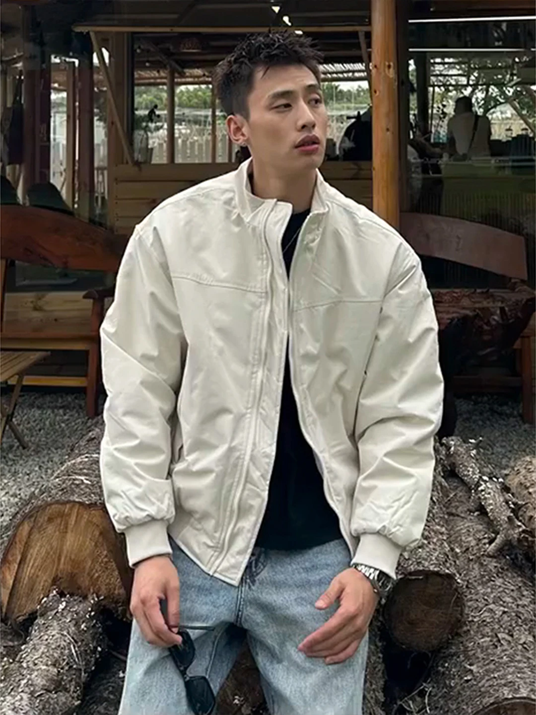 Men's Outdoor Tee-Proof Jaet Cotton Coat ort Thiened Winter Warm Stand Collar Zipper Closure Color Polyester Fiber
Men's Outdoor Tee-Proof Jaet Cotton Coat ort Thiened Winter Warm Stand Collar Zipper Closure Color Polyester Fiber