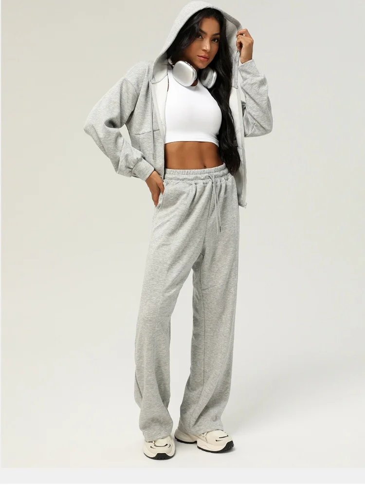 Mermaid Curve New Sportswear Autumn and Winter Two-piece Casual Sweatpants Loose Hooded Jacket Outdoor Running Fitness suit
Mermaid Curve New Sportswear Autumn and Winter Two-piece Casual Sweatpants Loose Hooded Jacket Outdoor Running Fitness suit