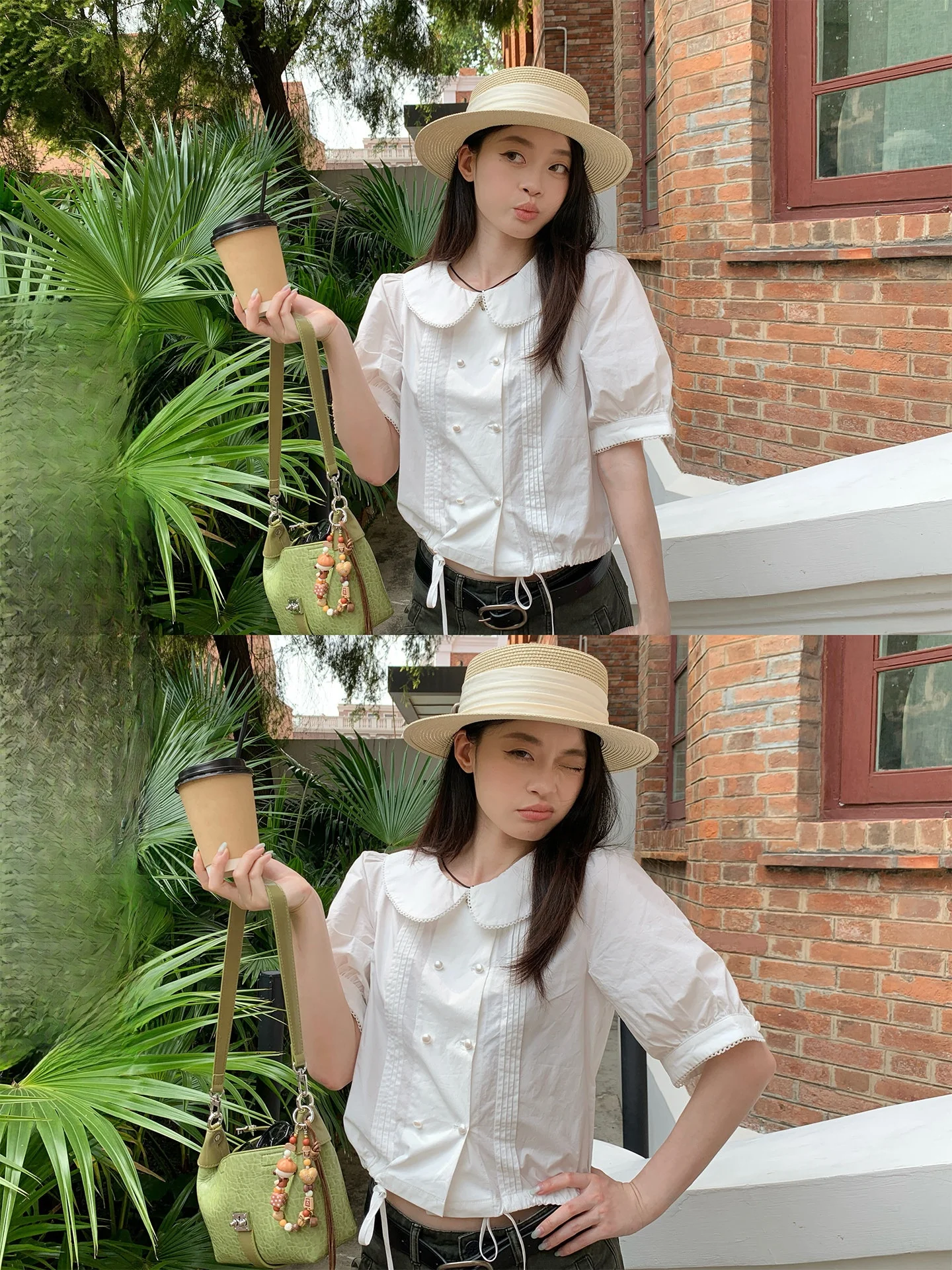 Блузка Song Zhengen с белыми рукавами-фонариками, женская приталенная короткая рубашка, летняя новинка, с воротником «кукла», не требующая глажки, в корейском стиле
Блузка Song Zhengen с белыми рукавами-фонариками, женская приталенная короткая рубашка, летняя новинка, с воротником «кукла», не требующая глажки, в корейском стиле