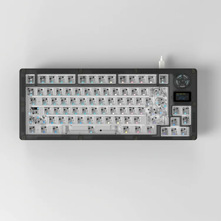 Gopolar GG75 Mechanical Keyboard 75% Layout Keyboard Knob Screen Keyboard RGB PCB Gasket Mounted Keyboard
Gopolar GG75 Mechanical Keyboard 75% Layout Keyboard Knob Screen Keyboard RGB PCB Gasket Mounted Keyboard