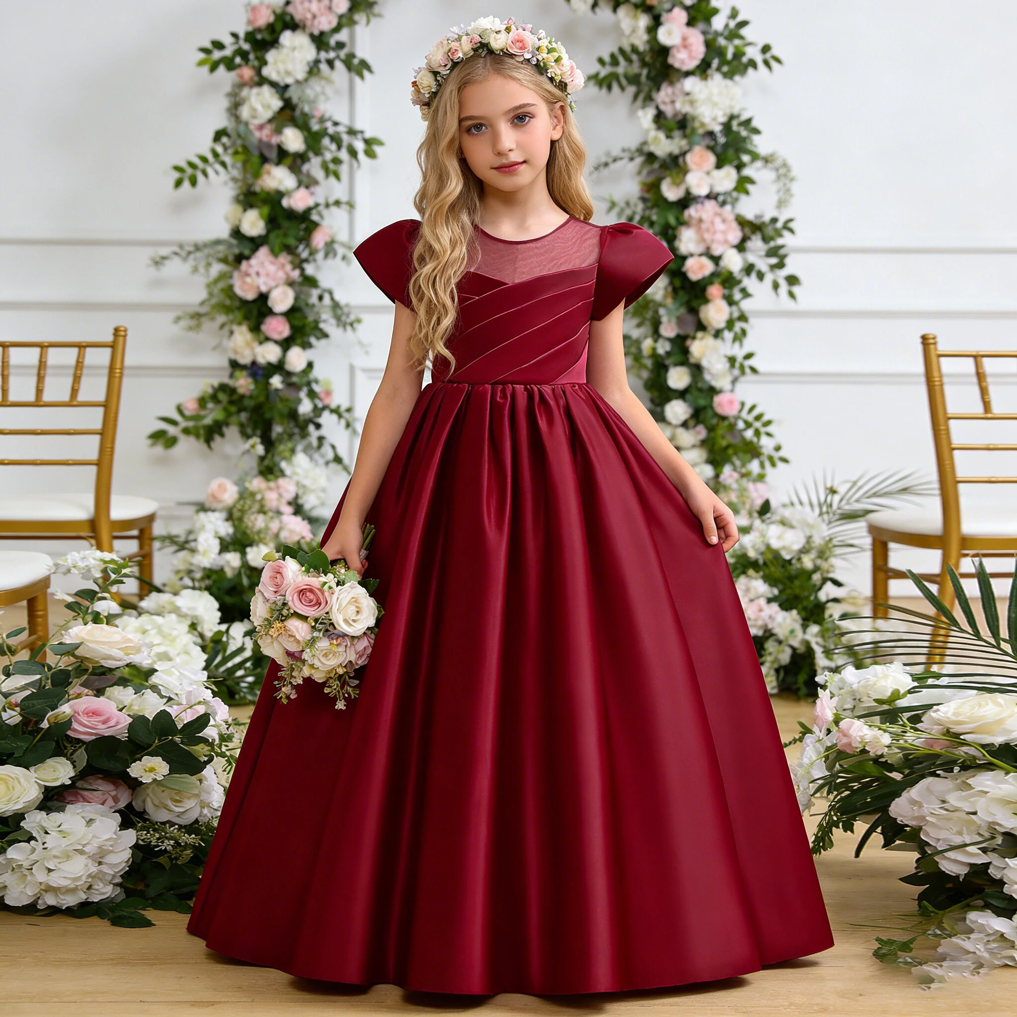 Элегантные платья подружки невесты для девочек, платье принцессы для крещения, свадьбы, выпускного вечера для девочек, розовое платье для первого причастия, дня рождения
Элегантные платья подружки невесты для девочек, платье принцессы для крещения, свадьбы, выпускного вечера для девочек, розовое платье для первого причастия, дня рождения