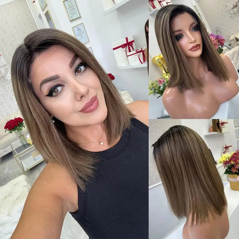 Highlight Brown Glueless 26Inch Body Wave Jewish Human Hair Wig 5x5 Silk Base with Baby Hair And HD Lace European Preplucked
Highlight Brown Glueless 26Inch Body Wave Jewish Human Hair Wig 5x5 Silk Base with Baby Hair And HD Lace European Preplucked