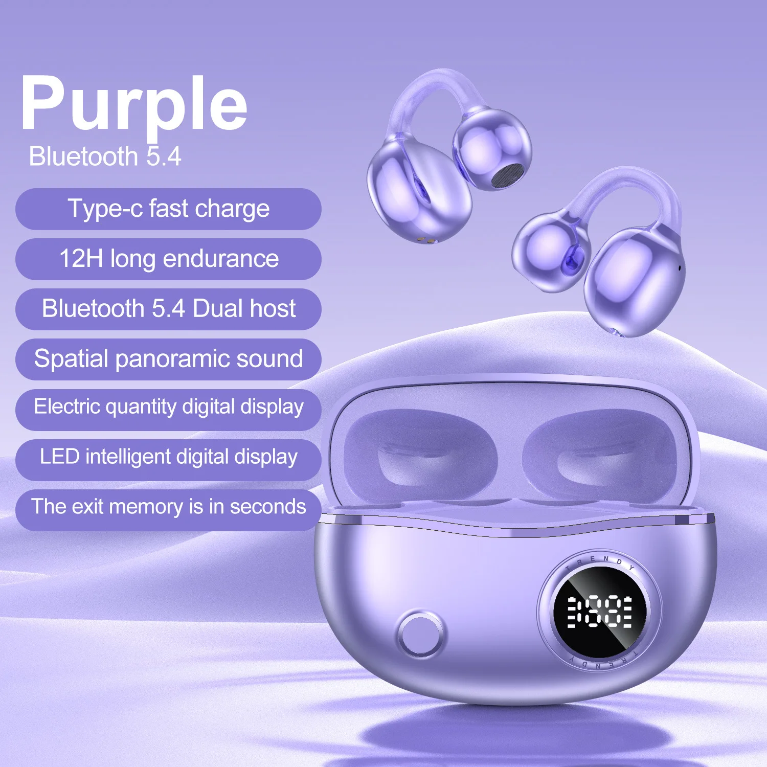 Lenovo YXG10 Wireless Clip on Bluetooth Earphones Sports Hanging Ear Noise Reduction Ultra Long Endurance Clip on Headphones
Lenovo YXG10 Wireless Clip on Bluetooth Earphones Sports Hanging Ear Noise Reduction Ultra Long Endurance Clip on Headphones