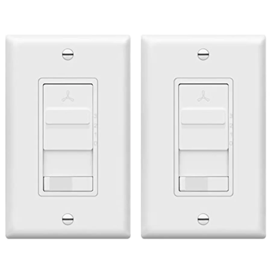 Kalide Combo 3-Speed Control, and Fan Combination, Single Pole, 2.5A, 720W, Neutral Wire Not Required, Wall Plate Included, TGS
Kalide Combo 3-Speed Control, and Fan Combination, Single Pole, 2.5A, 720W, Neutral Wire Not Required, Wall Plate Included, TGS