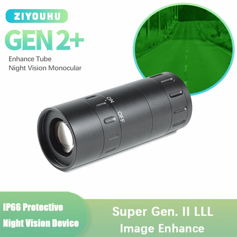 Монокуляр ночного видения Super Mini Size Gen 2 + с низкой яркостью, Монокуляр Gen II без Луны, улучшающий трубку, зеленое изображение в темноте для ночной охоты
Монокуляр ночного видения Super Mini Size Gen 2 + с низкой яркостью, Монокуляр Gen II без Луны, улучшающий трубку, зеленое изображение в темноте для ночной охоты