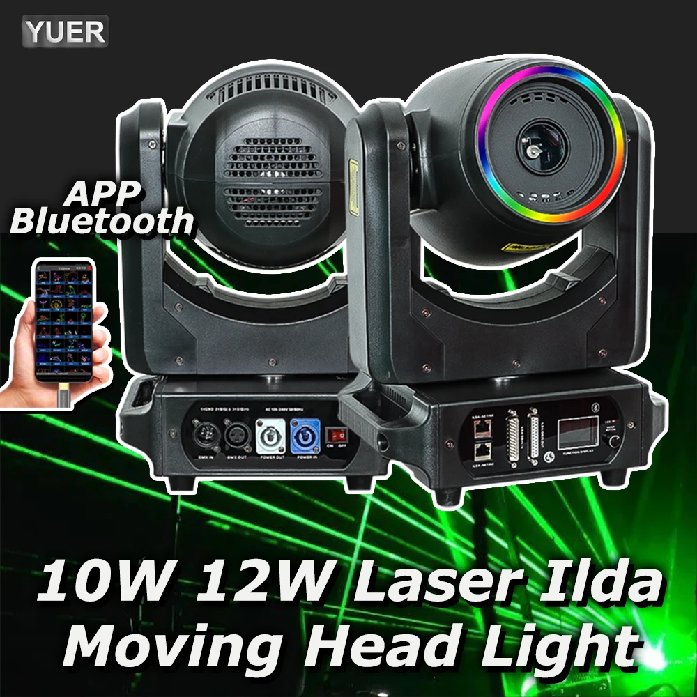 ILDA 10W 12W Laser Moving Head Light With RGB Ring Wedding Dmx Dj Professional Scanning Stage Lighting Disco Strong Beams Club
ILDA 10W 12W Laser Moving Head Light With RGB Ring Wedding Dmx Dj Professional Scanning Stage Lighting Disco Strong Beams Club