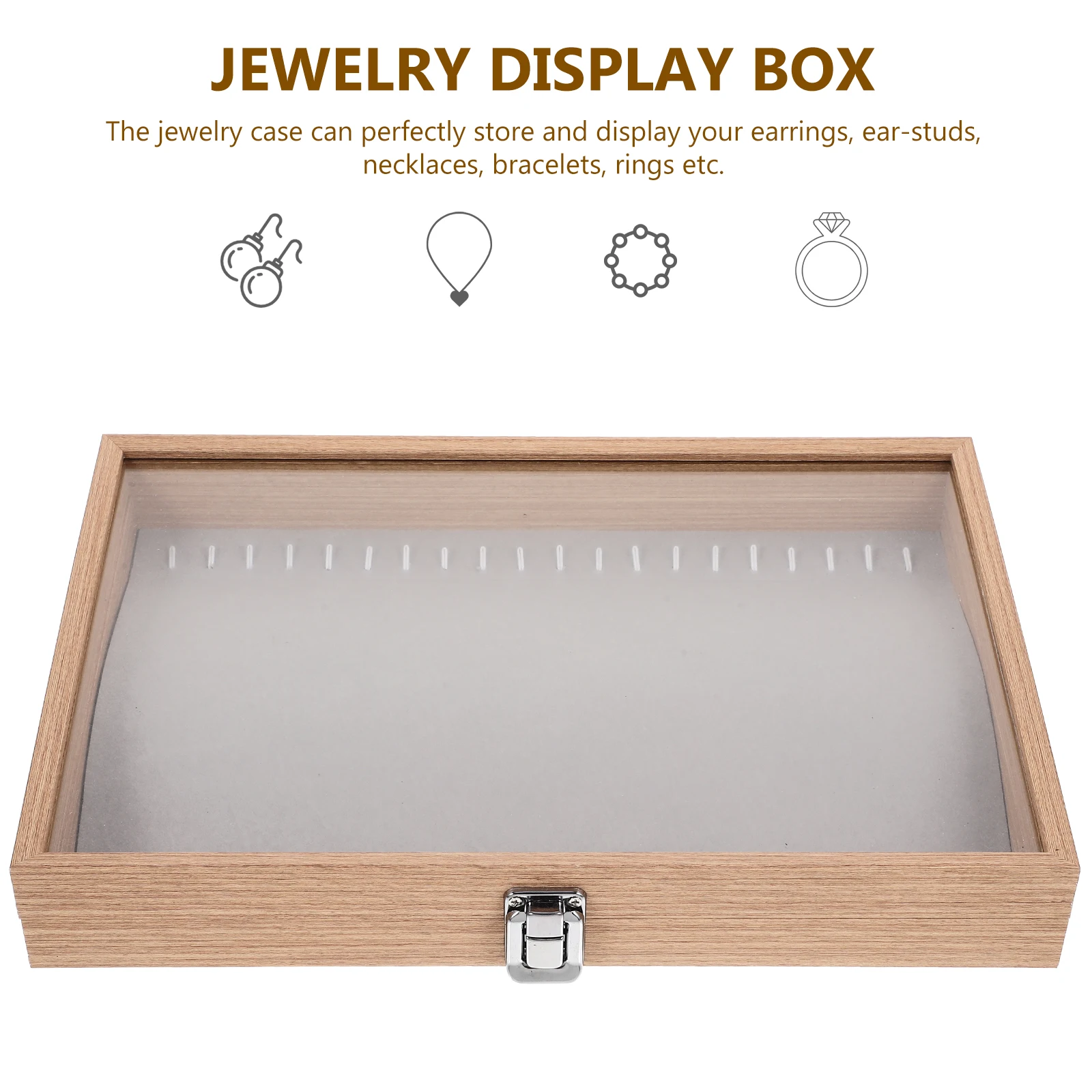 Portable 12 Compartments Jewelry Storage Box Clear Lid Wood Grain Necklace Ring Display Organizer Dust Proof Large Capacity
Portable 12 Compartments Jewelry Storage Box Clear Lid Wood Grain Necklace Ring Display Organizer Dust Proof Large Capacity