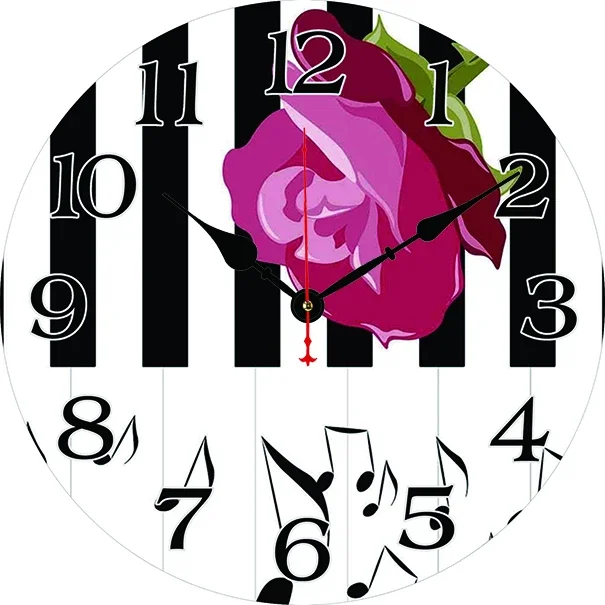 Piano Rose Wall Clock Modern Design Living Room Bedroom Office Decoration Kitchen Clock Art Wall Watch Home Decor
Piano Rose Wall Clock Modern Design Living Room Bedroom Office Decoration Kitchen Clock Art Wall Watch Home Decor