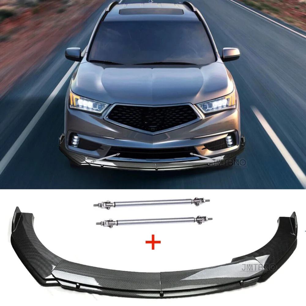 For Acura MDX Carbon Fiber Front Bumper Lip Spoiler Splitter Body Kit+Strut Rods United States
For Acura MDX Carbon Fiber Front Bumper Lip Spoiler Splitter Body Kit+Strut Rods United States